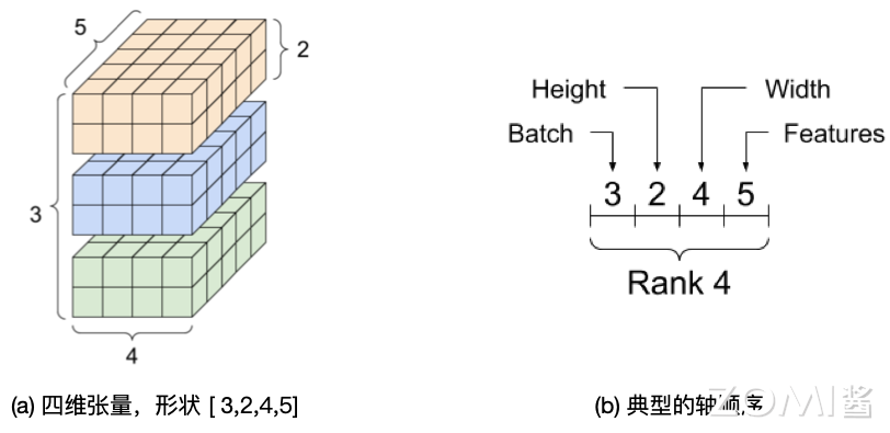 四维张量示例